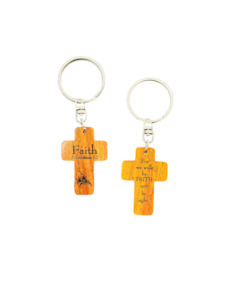 Key Ring Mahogany - Faith