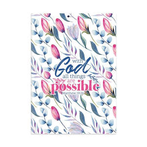Journal Hardcover - With God All Things Are Possible