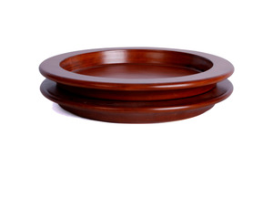 Trays And Plates: Bread Plate Mahogany (Dark colour)