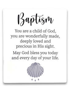 Ceramic Plaques: Infinity Ceramic Plaque - Baptism