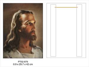 Wooden Plaques: Picture Wood - Head Of Jesus (A3)