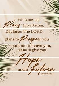 Wooden Plaques: Plaque Wood - For I know the Plans