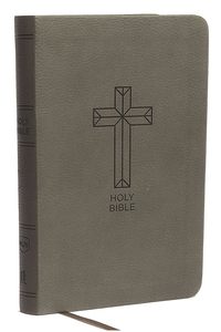 N Kjv: NKJV  Bible Compact Value Thinline Charcoal Im/Lth