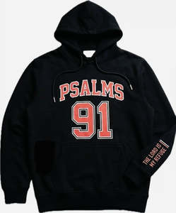 Hoodies: Psalms 91-Black Hoodie