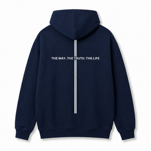Hoodies: The Way, The Truth, The Life Hoodie – Navy