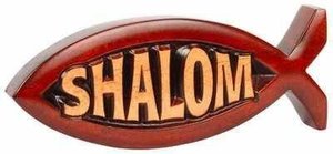 Mahogany Plaques: **Shalom- fish med