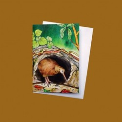 occasion Greeting Cards: Christopher kiwi new zealand adventure greeting card