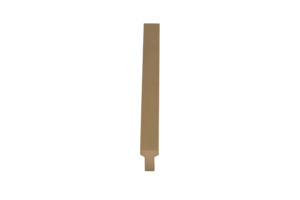 Cabinet Pull Solid Brass Brushed Finish 128mm Extruded Bar - Xena