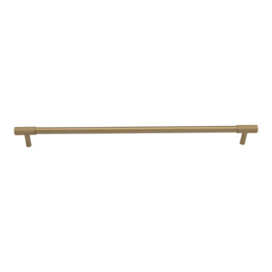 Cabinet Handle Solid Brass Brushed Finished 320mm D Handle with Knurled Grip - Henley