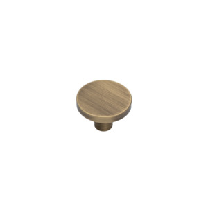 Eaton 29mm Solid Brass Knob - Aged Brushed Brass Finish