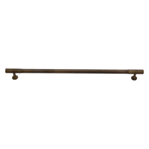 Thorndon 320mm Solid Brass Grooved Pull Handle - Antique Brass Finish