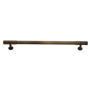 Thorndon 224mm Solid Brass Grooved Pull Handle - Antique Brass Finish