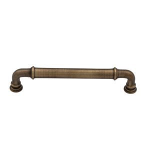 Ashmere 128mm Solid Brass Traditional Pull Handle - Antique Brass Finish