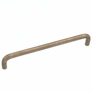 Milan 160mm Aged Solid Brass D Handle