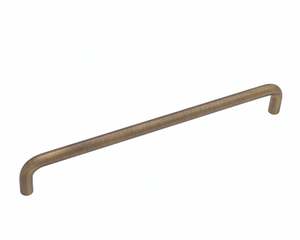 Milan 224mm Aged Solid Brass D Handle