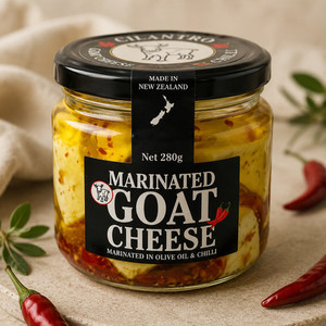 Products: Marinated Goat Cheese - Chilli Cilantra