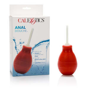 CalExotics Anal Douche - Red with Glow In The Dark Nozzle