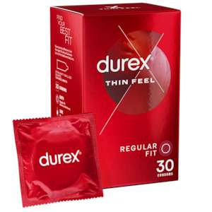 Durex Thin Feel Regular Condoms - 30 Pack