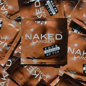 Four Seasons Naked Larger Condoms - Bulk Box 144