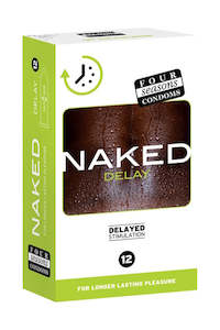 Four Seasons Naked Condoms Delay 12pk