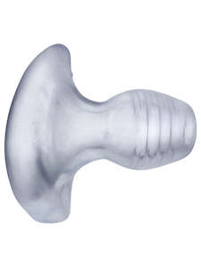 Oxballs: Oxballs Glowhole-1 Hollow Buttplug With Led Insert Small Clear Ice
