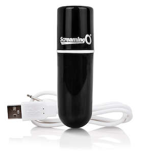 Screaming O Charged Vooom Rechargeable Bullet Vibe – Black
