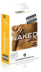 Four Seasons: Four Seasons Naked Condoms Closer - 6pack