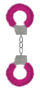 Ouch Beginners Furry Handcuffs - Pink