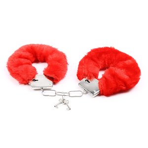 Bondage Fetish: Everyday Sexy Furry Handcuffs - Red