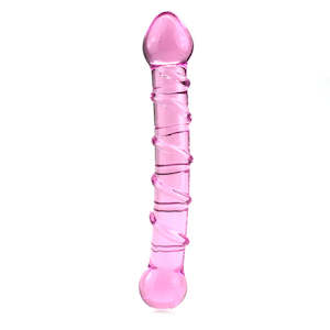 Glass Dildos: Everyday Sexy Ribbed Double Glass Dildo