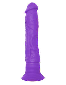 Neon Vibrating Silicone Wall Banger - Purple