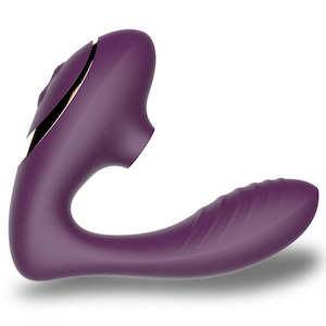 Everyday Sexy Suction Strap On Vibrator - Purple