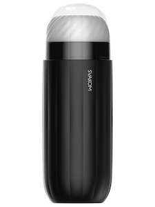 Svakom Sam Neo App Controlled Rechargeable Interactive Sucking Vibrating Masturbator Black