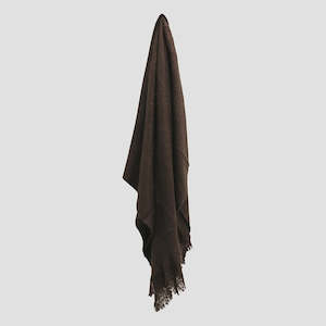 Throws: CC Interiors Throw - Chocolate