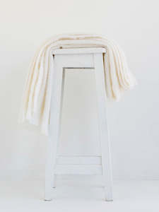 Dove Mohair Throw