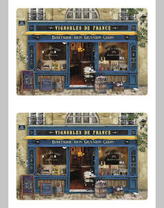 Kitchen Tableware: Placemat - French Wine Shop