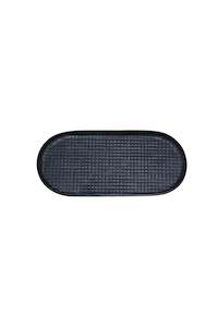 Ankara Oval Small Tray - Black