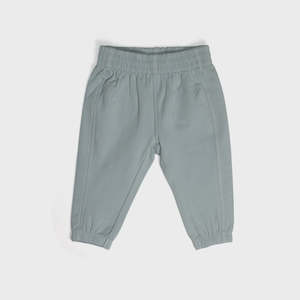 Cotton Fleece Track Pants - Blue Mist