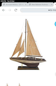 Decor: Model sailing yacht small