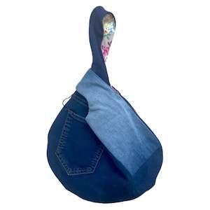 Denim: knot bag | sml