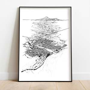 Local Prints By Leighton Corbett Art: WAITARA ART PRINT