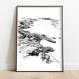 Local Prints By Leighton Corbett Art: PORT CHALMERS ART PRINT
