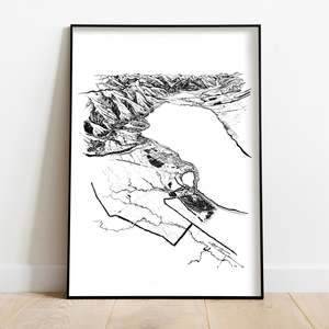 LAKE ŌHAU ART PRINT