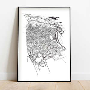 Local Prints By Leighton Corbett Art: PALMERSTON NORTH ART PRINT