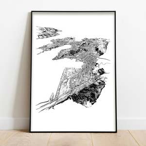 Local Prints By Leighton Corbett Art: WELLINGTON ART PRINT