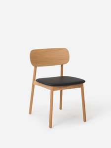 Radial Dining Chair w/Leather Seat