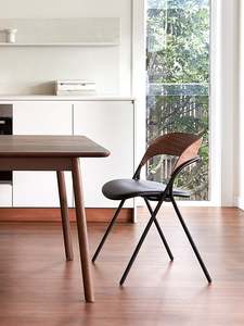 Chairs: Trace Dining Chair w/ Leather Seat