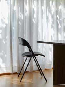 Trace Dining Chair w/ Leather Seat