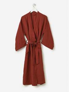 Brick Linen Robe