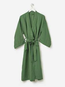 Spearmint Womens Linen Robe